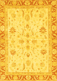 Oriental Yellow Modern Rug, abs3387yw