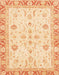 Abstract Brown Gold Oriental Rug, abs3387