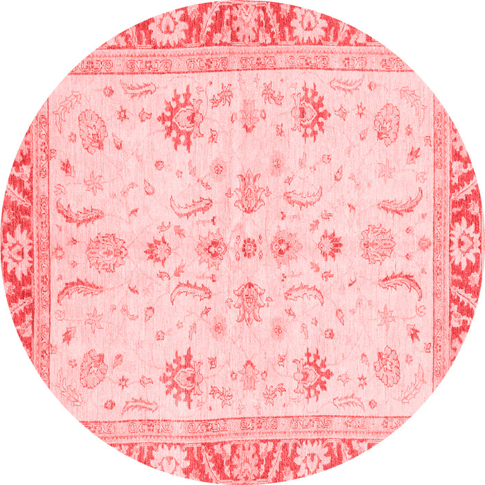 Machine Washable Oriental Red Modern Rug, wshabs3387red