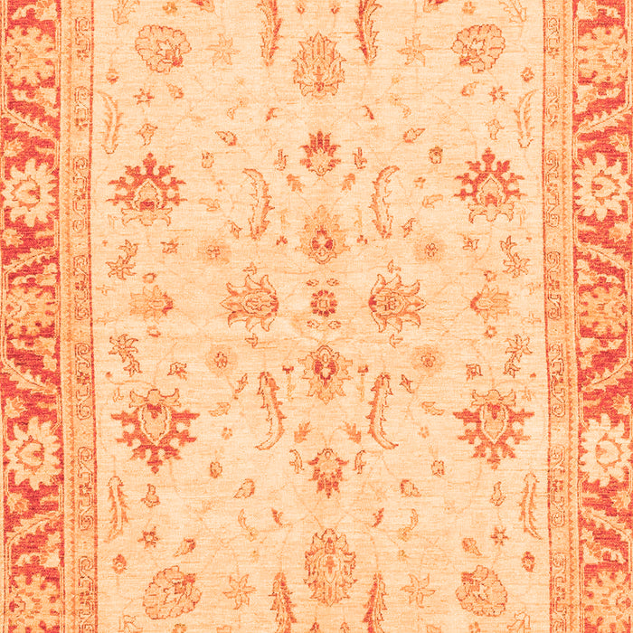 Machine Washable Oriental Orange Modern Area Rugs, wshabs3387org