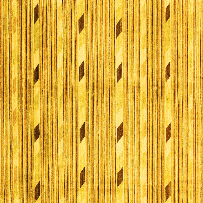 Square Oriental Yellow Modern Rug, abs3388yw