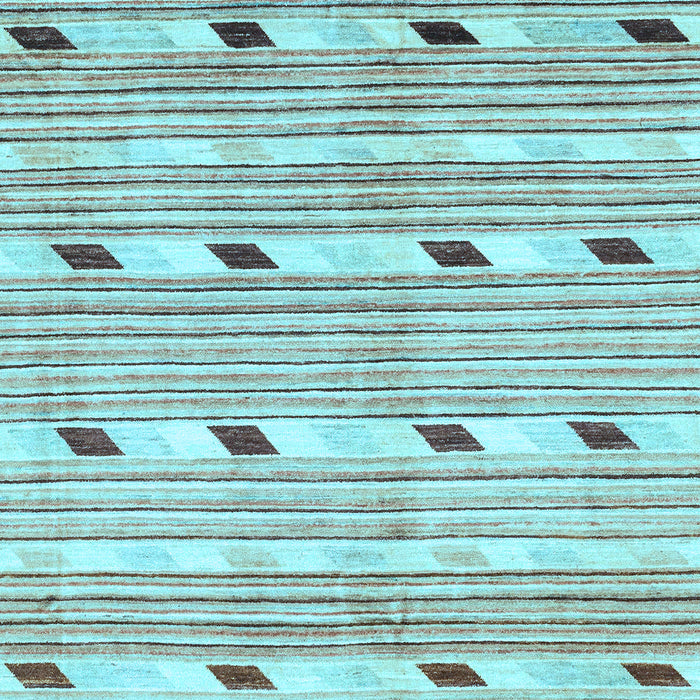 Machine Washable Oriental Light Blue Modern Rug, wshabs3388lblu