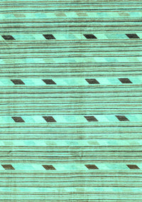 Oriental Turquoise Modern Rug, abs3388turq