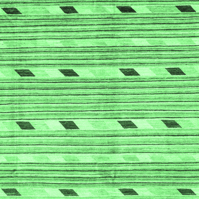 Machine Washable Oriental Emerald Green Modern Area Rugs, wshabs3388emgrn