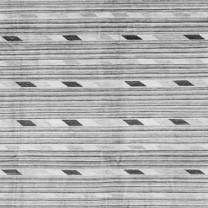 Square Machine Washable Oriental Gray Modern Rug, wshabs3388gry