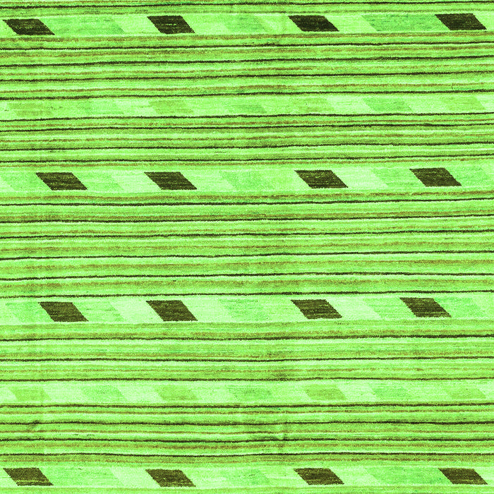 Machine Washable Oriental Green Modern Area Rugs, wshabs3388grn