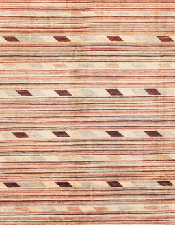 Machine Washable Abstract Orange Rug, wshabs3388