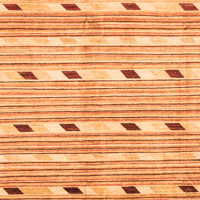 Machine Washable Oriental Orange Modern Area Rugs, wshabs3388org