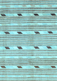 Oriental Light Blue Modern Rug, abs3388lblu