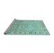 Sideview of Machine Washable Oriental Light Blue Modern Rug, wshabs3389lblu