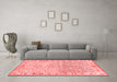 Modern Red Washable Rugs