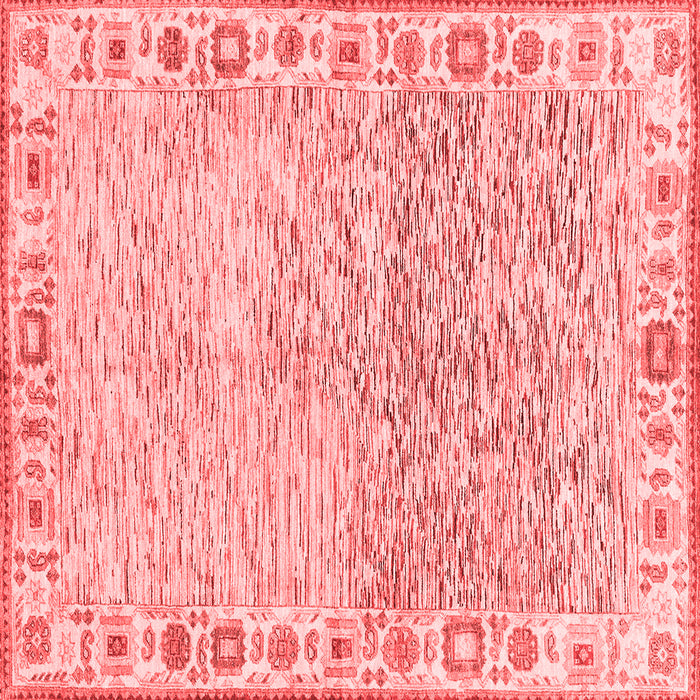 Machine Washable Oriental Red Modern Rug, wshabs3389red