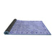 Sideview of Oriental Blue Modern Rug, abs3389blu