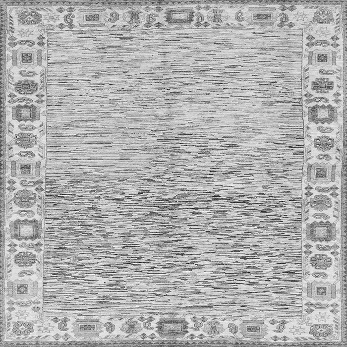 Square Oriental Gray Modern Rug, abs3389gry