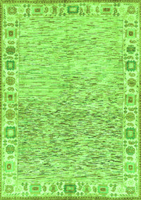 Oriental Green Modern Rug, abs3389grn