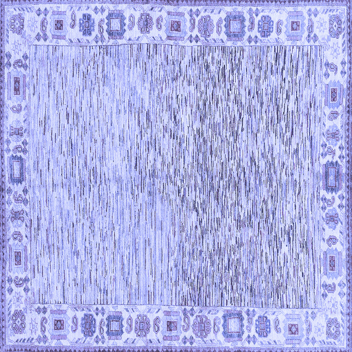 Square Oriental Blue Modern Rug, abs3389blu