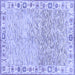 Square Oriental Blue Modern Rug, abs3389blu