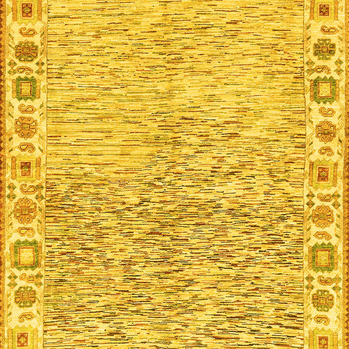 Oriental Yellow Modern Rug, abs3389yw