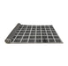 Sideview of Checkered Gray Modern Rug, abs338gry