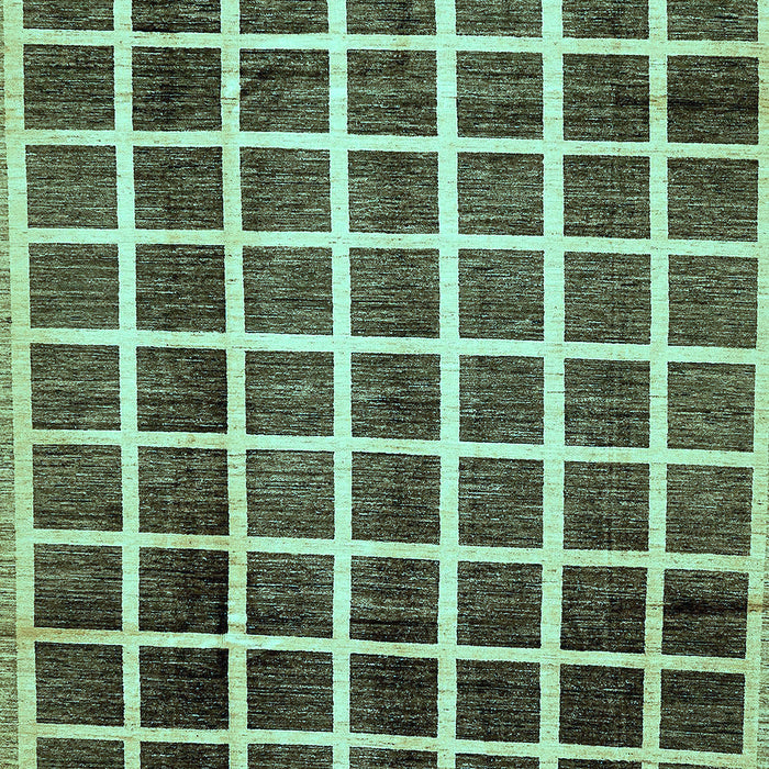 Checkered Light Blue Modern Rug, abs338lblu