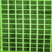 Square Machine Washable Checkered Green Modern Area Rugs, wshabs338grn