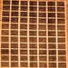 Square Machine Washable Checkered Orange Modern Area Rugs, wshabs338org