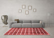 Modern Red Washable Rugs