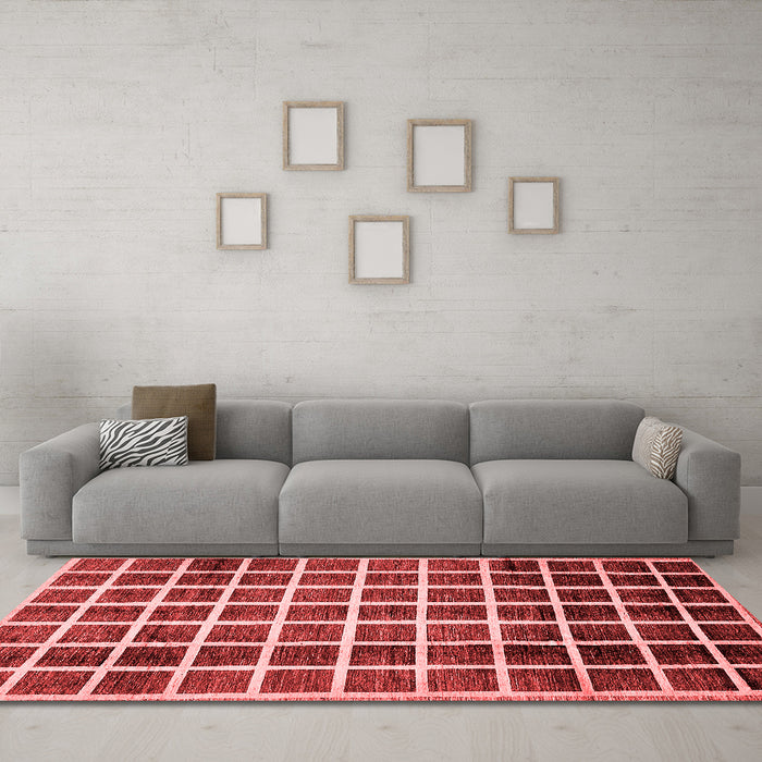 Modern Red Washable Rugs