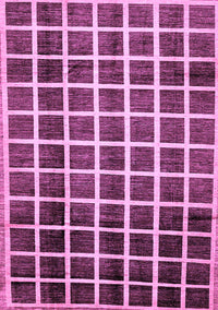 Checkered Purple Modern Rug, abs338pur