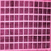Square Machine Washable Checkered Pink Modern Rug, wshabs338pnk