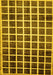 Checkered Yellow Modern Rug, abs338yw