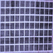 Square Machine Washable Checkered Blue Modern Rug, wshabs338blu