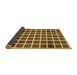 Sideview of Checkered Brown Modern Rug, abs338brn