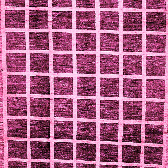 Checkered Pink Modern Rug, abs338pnk
