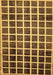 Machine Washable Checkered Brown Modern Rug, wshabs338brn