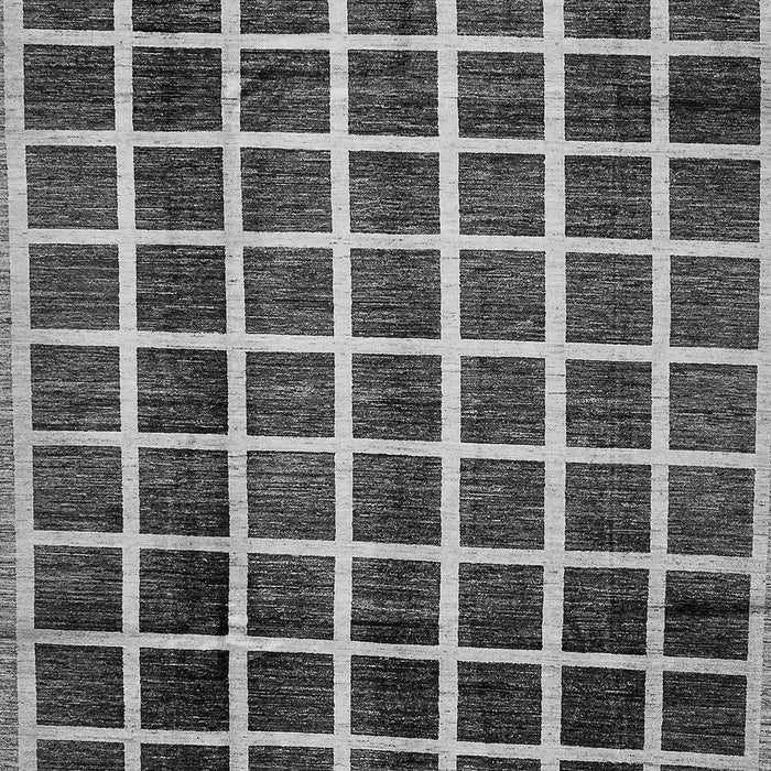 Checkered Gray Modern Rug, abs338gry