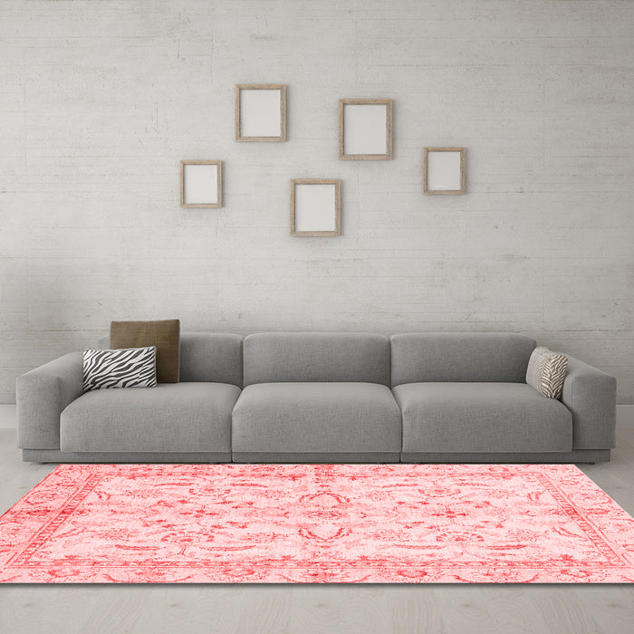 Modern Red Washable Rugs