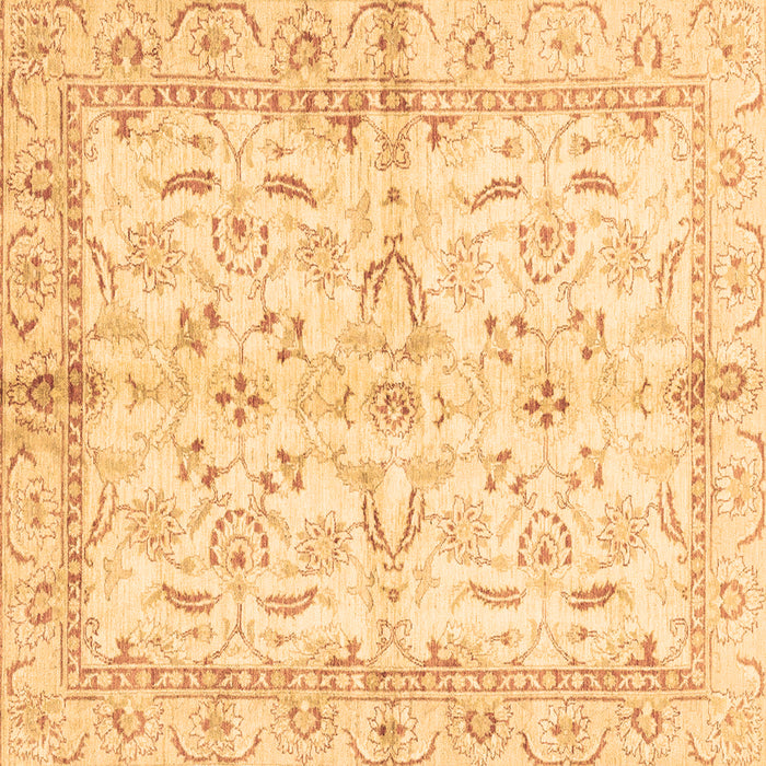 Square Oriental Brown Modern Rug, abs3390brn