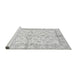 Sideview of Machine Washable Oriental Gray Modern Rug, wshabs3390gry