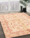 Machine Washable Abstract Khaki Gold Rug in a Family Room, wshabs3390