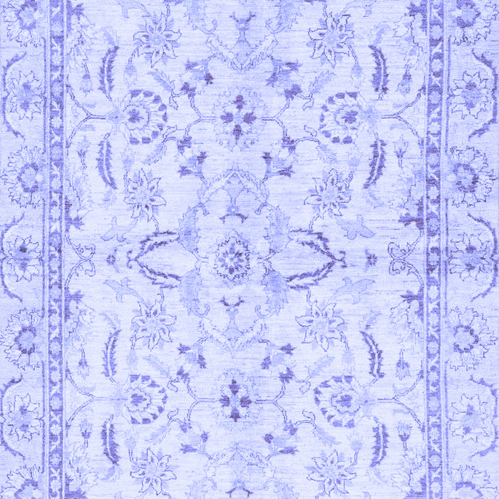 Machine Washable Oriental Blue Modern Rug, wshabs3390blu