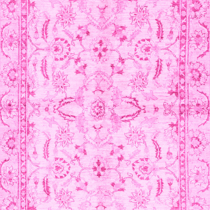 Machine Washable Oriental Pink Modern Rug, wshabs3390pnk