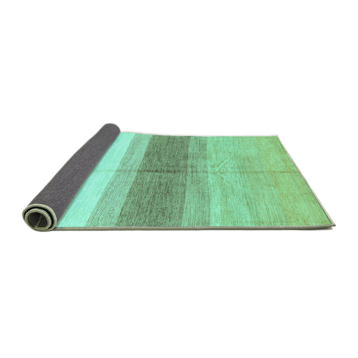 Sideview of Oriental Turquoise Modern Rug, abs3391turq