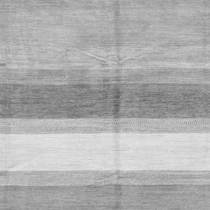 Square Machine Washable Oriental Gray Modern Rug, wshabs3391gry