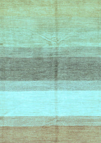 Oriental Light Blue Modern Rug, abs3391lblu