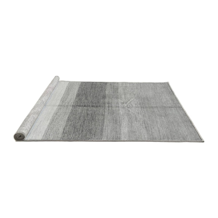 Sideview of Machine Washable Oriental Gray Modern Rug, wshabs3391gry