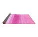 Sideview of Oriental Pink Modern Rug, abs3391pnk