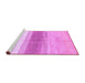 Sideview of Machine Washable Oriental Purple Modern Area Rugs, wshabs3391pur