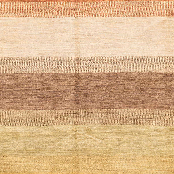 Abstract Chrome Gold Yellow Oriental Rug, abs3391