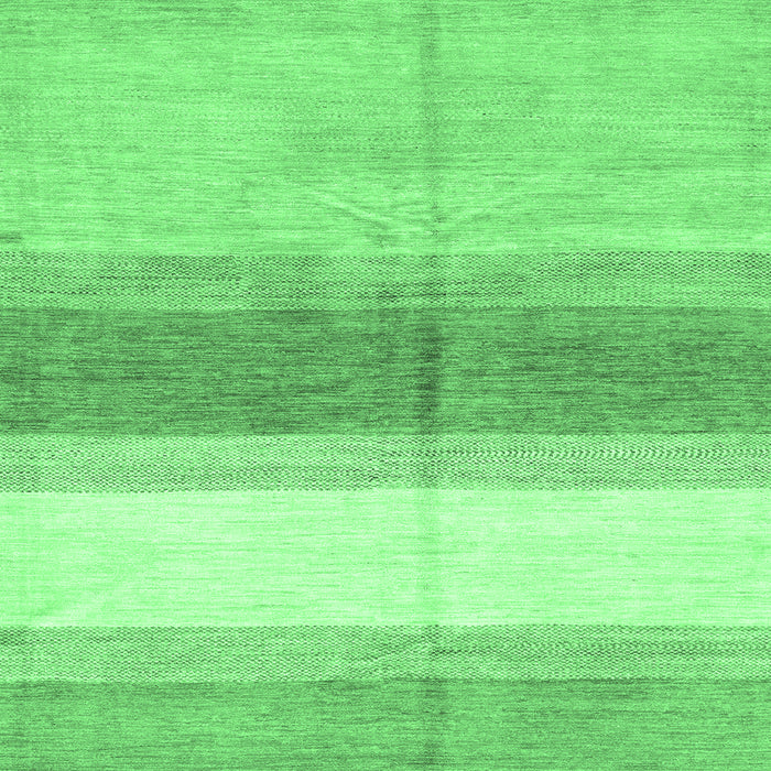 Square Machine Washable Oriental Emerald Green Modern Area Rugs, wshabs3391emgrn